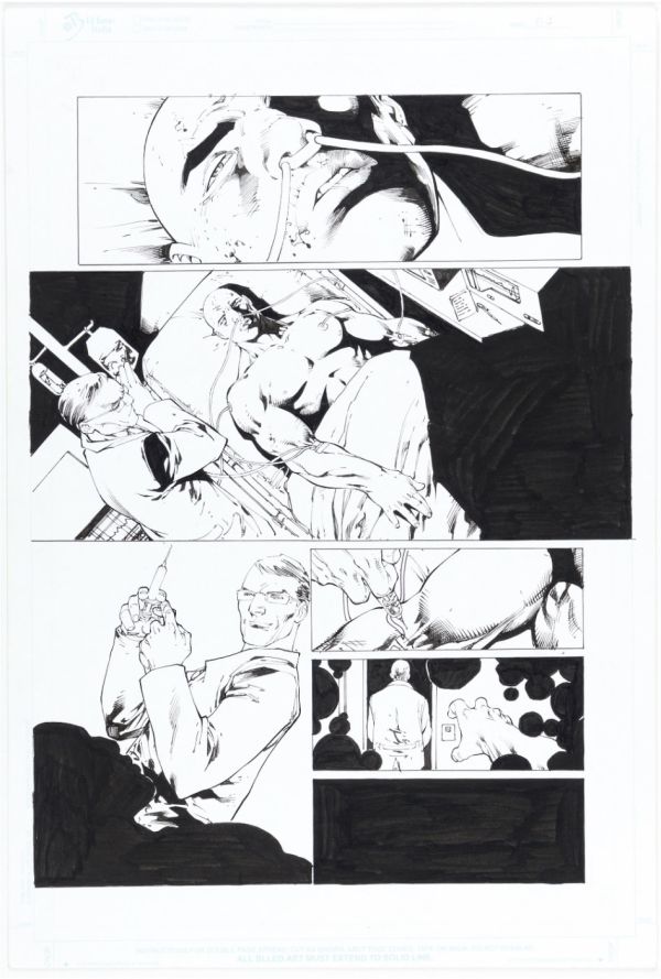 Image for Ed Benes Steel #1 Original Comic Inked Interior Page
