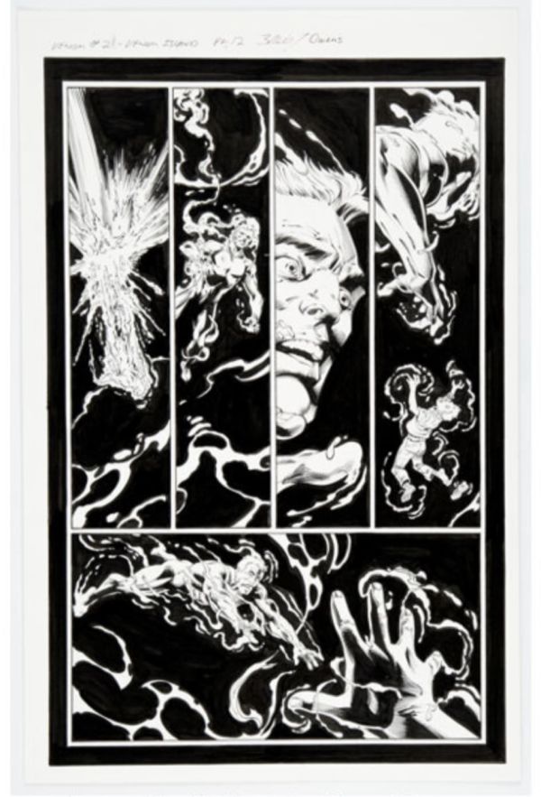 Image for Mark Bagley Venom original Inked Interior Page