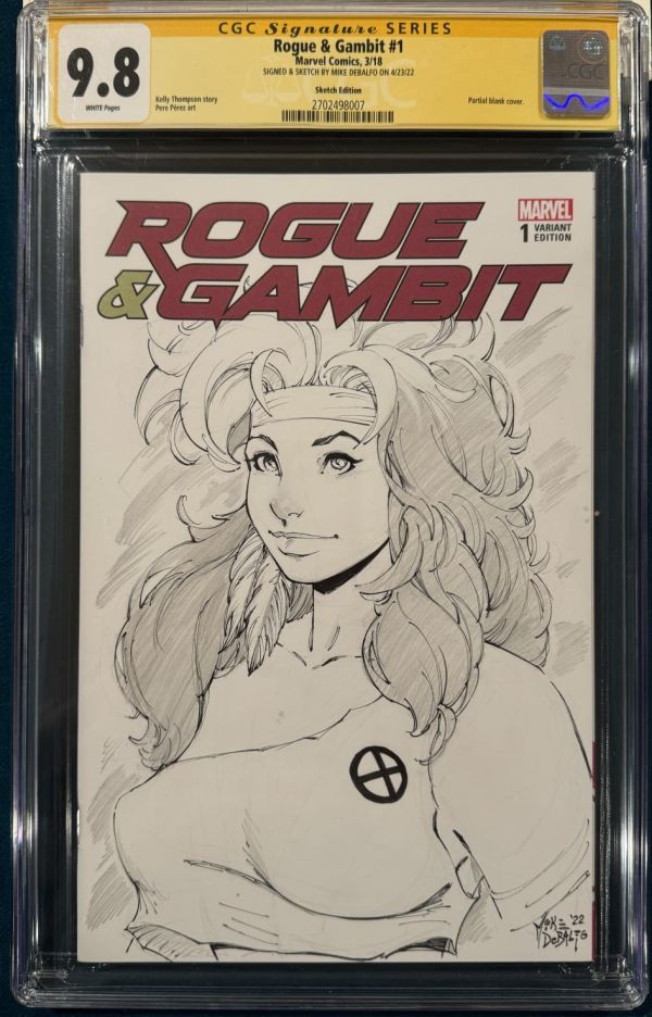 Image for Mike Debalfo Rogue & Gambit #1 Sketch Cover