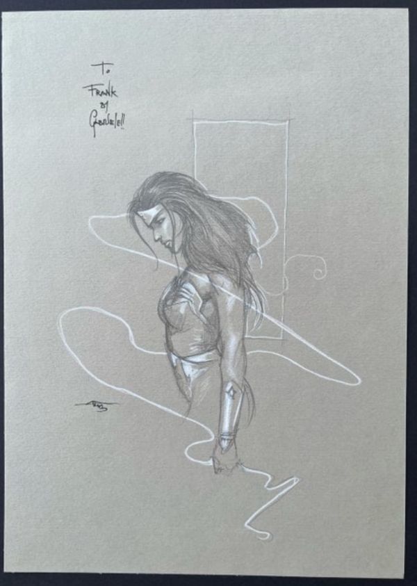 Image for Gabriele Dell’otto 10”x14” Wonder Woman Pencil Sketch