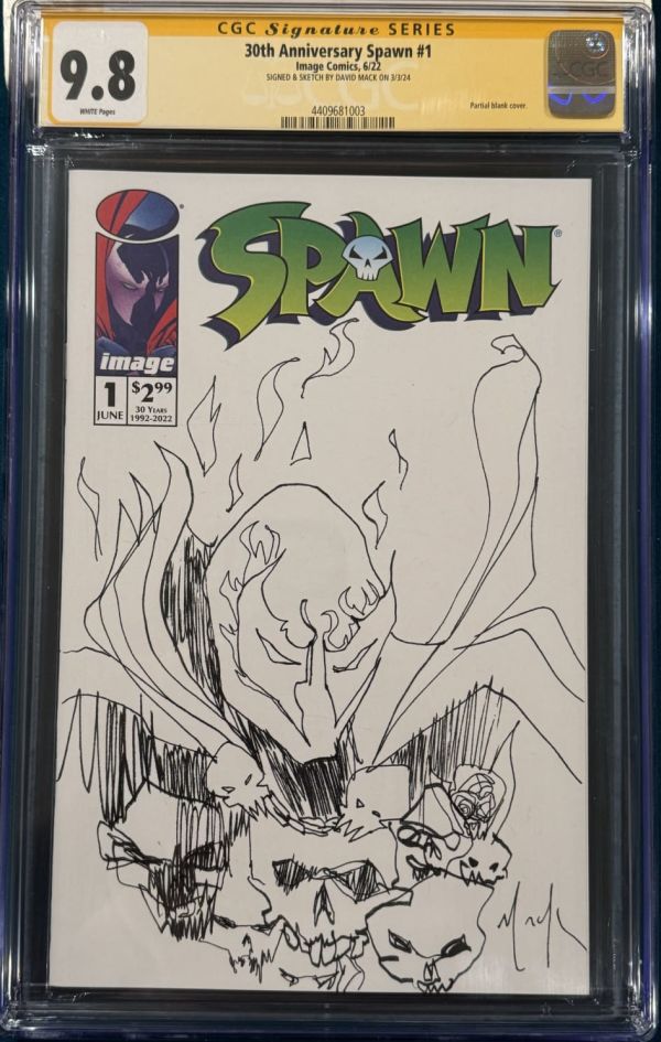 Image for David Mack Spawn #1 30th Anniversary Sketch Cover