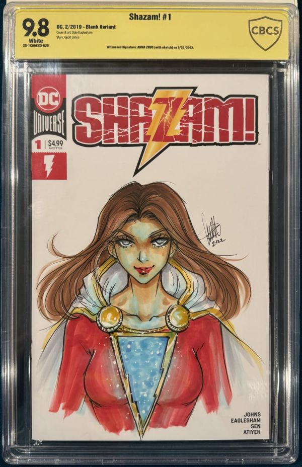 Image for Anna Zhou Shazam! #1 Sketch Cover CBCS 9.8