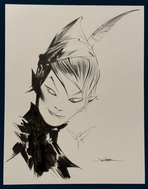 Image for Jae Lee Peter Pan Tinkerbell Ink Sketch