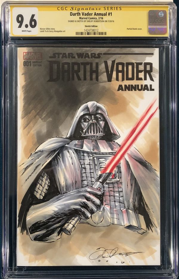 Image for Shelby Robertson Darth Vader Annual #1 CGC Signature Series