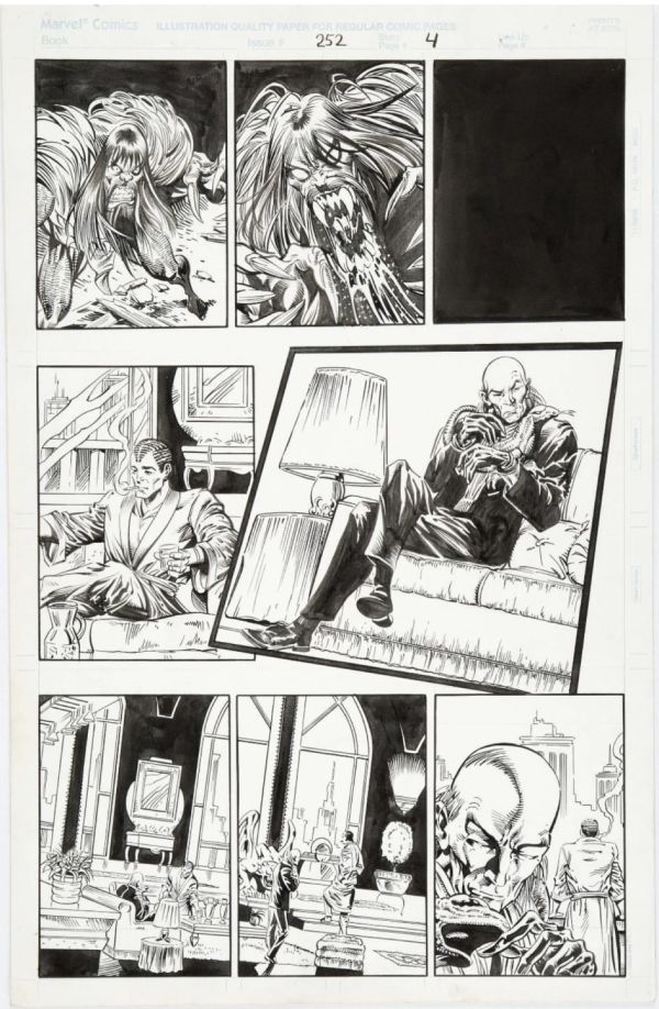 Image for Mike Deodato Jr and Al Milgrom Spider-man 252 Original comic art