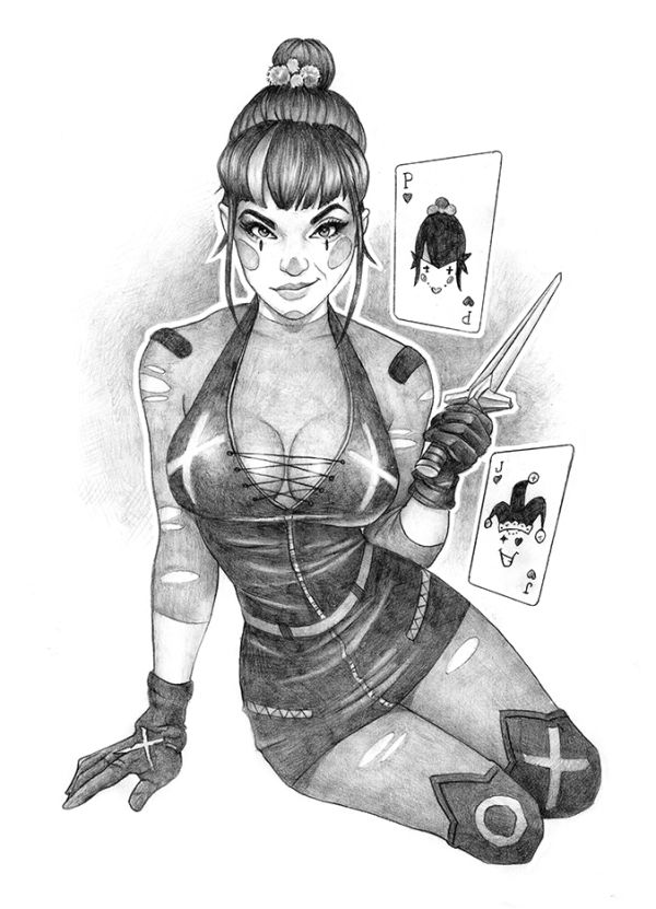 Image for "Punchline", original pencil sketch from Dave Nestler