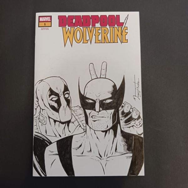 Image for Deadpool/Wolverine Sketch Cover by Denny Fincke