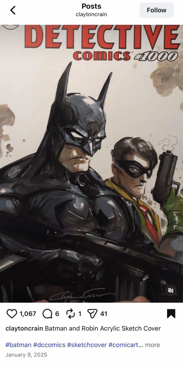Image for Clayton Crain Batman and Robin Sketch Cover