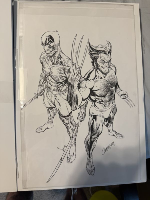 Image for J Scott Campbell Deadpool & Wolverine WWIII Original Art