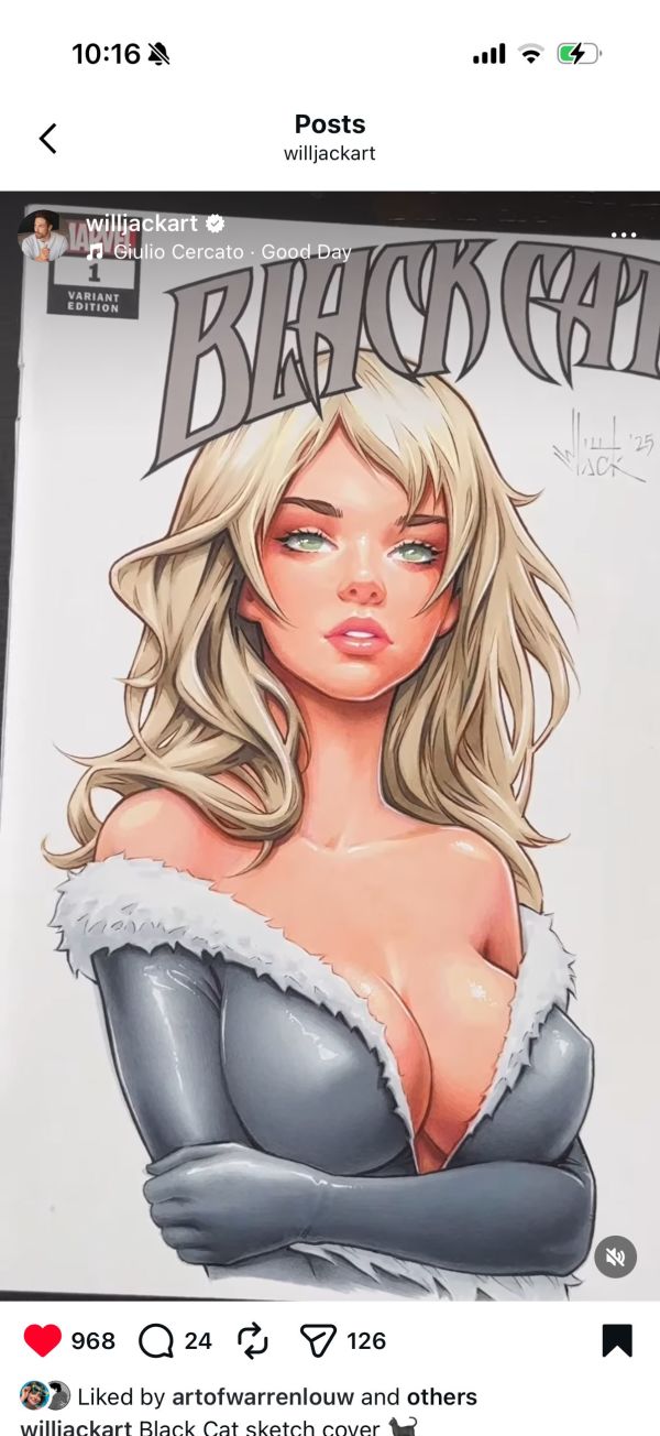 Image for Will Jack Black Cat Sketch Cover 