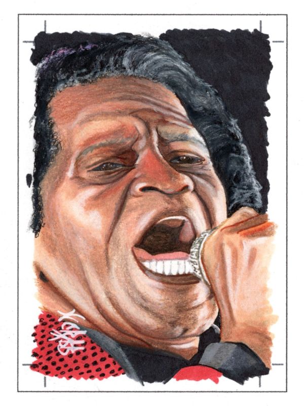Image for James Brown Portrait Sketch Card