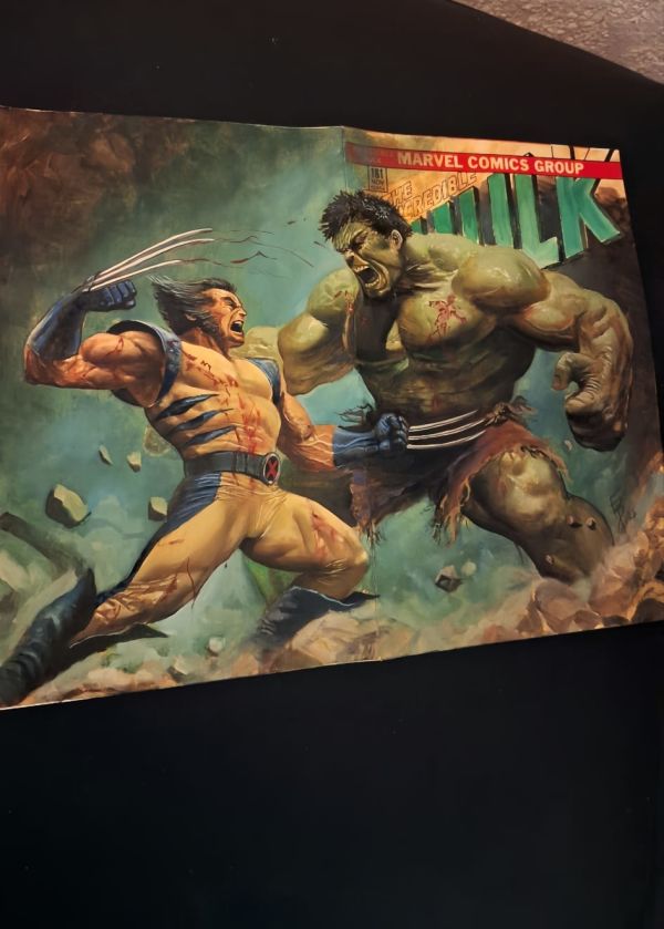 Image for Wolverine vs Hulk Painting