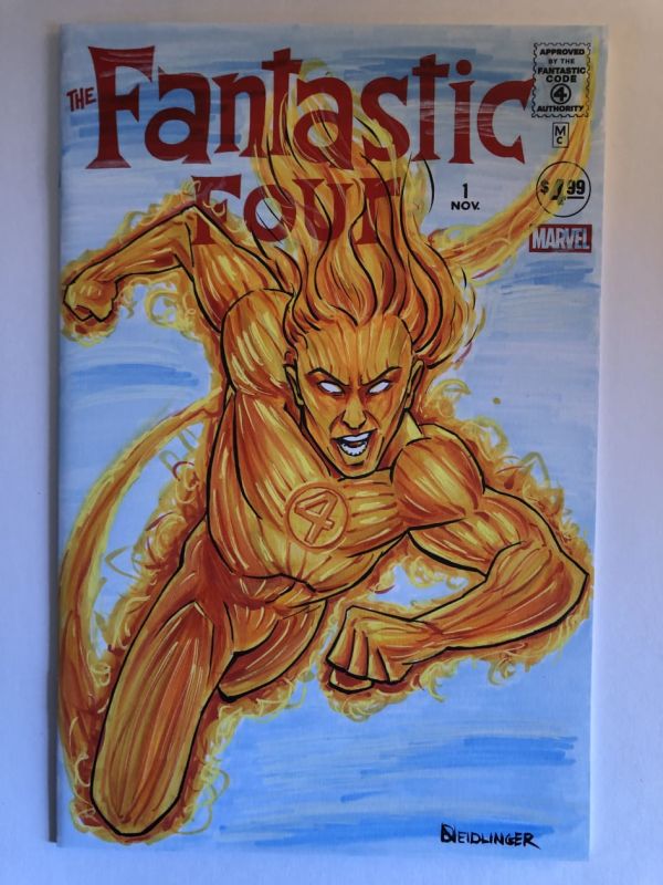 Image for Human Torch Sketch Cover