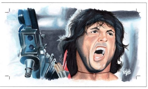 Image for Rambo Original Art Sketch Card