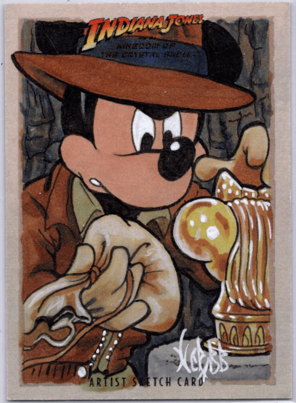 Image for Mickey Mouse Indiana Jones Sketch Card