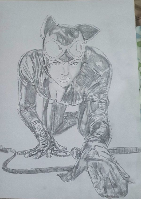 Image for Catwoman Pencil Sketch