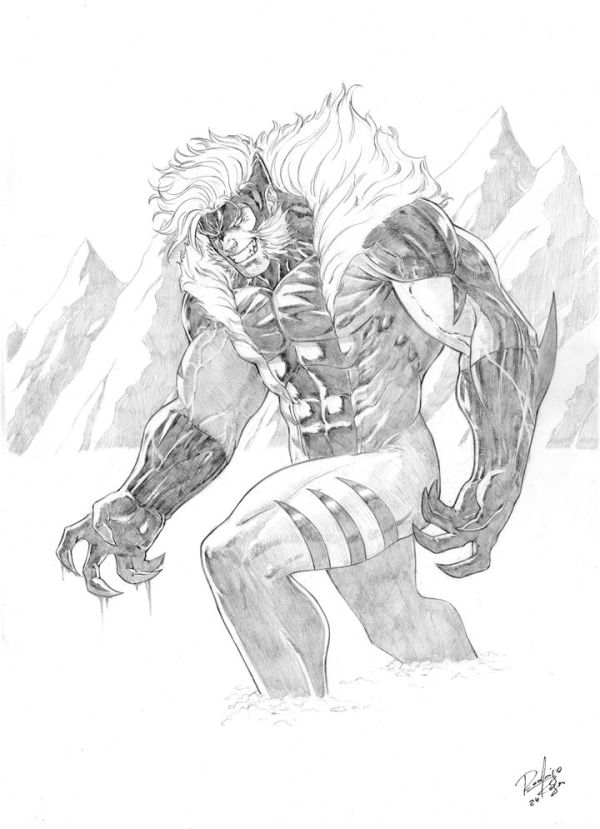 Image for Sabretooth - Original art 11x17