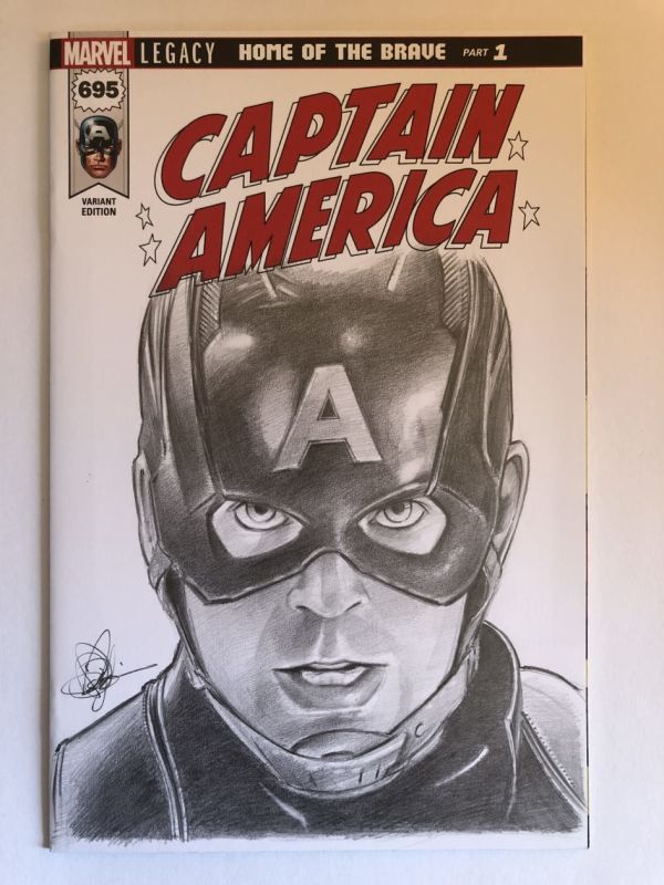 Image for Captain America Sketch Cover