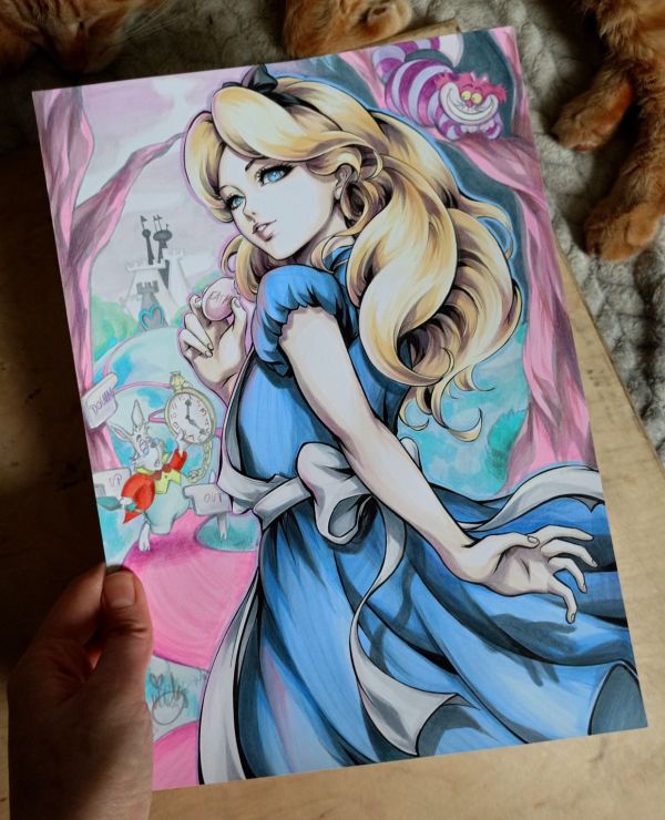 Image for Alice in Wonderland - february Patreon original illustration