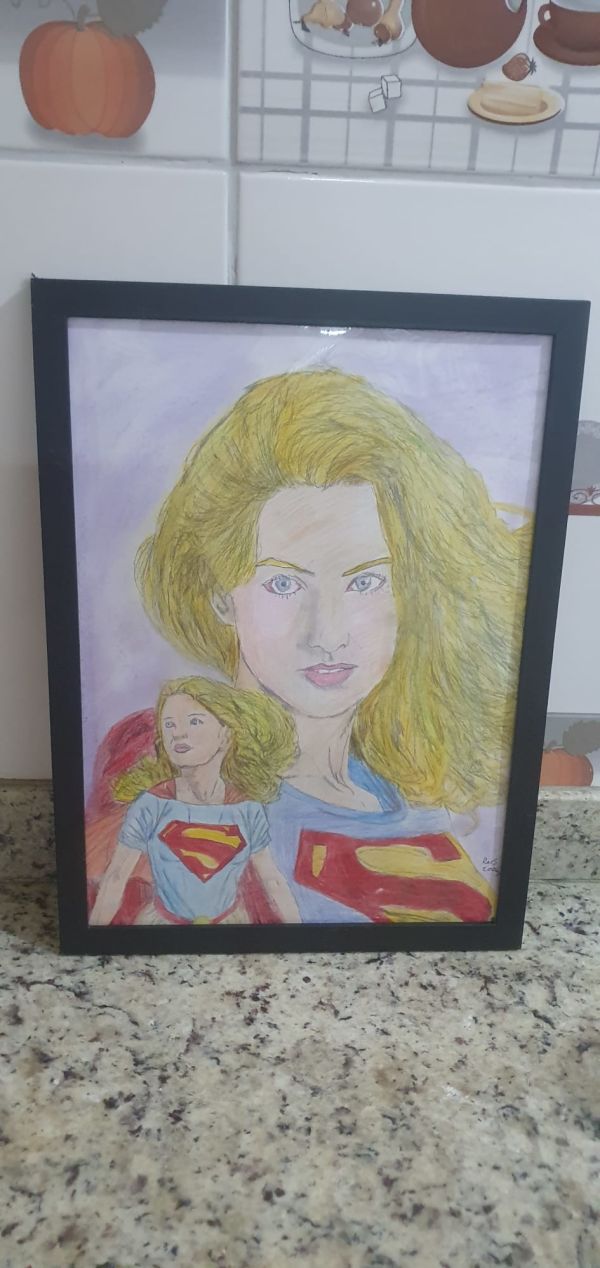 Image for Supergirl Colored Pencil Portrait