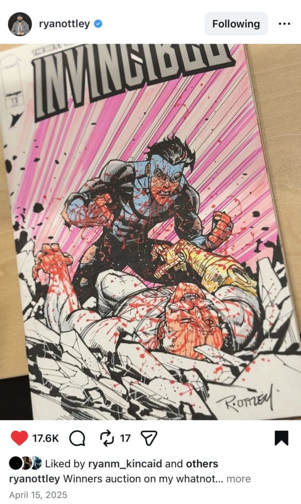 Image for Ryan Ottley Invincible vs Conquest ASM 316 homage