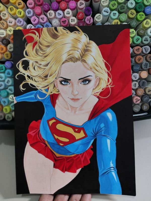 Image for SuperGirl - Original Art 09x12 150g