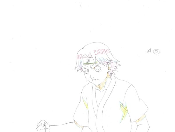 Image for Naruto Shippuden Animation Production Sketch Genga Cel 08 // Anime Art Douga