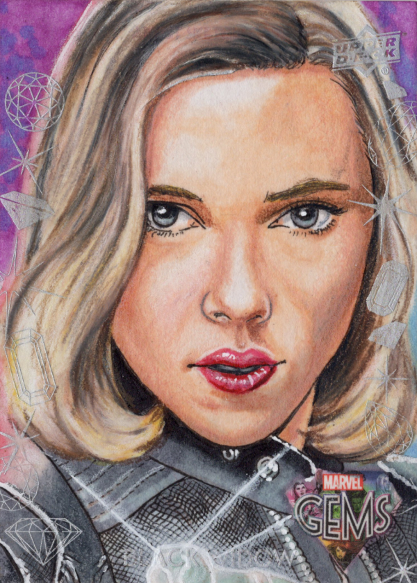 Image for Black Widow Marvel Gems Sketch Card