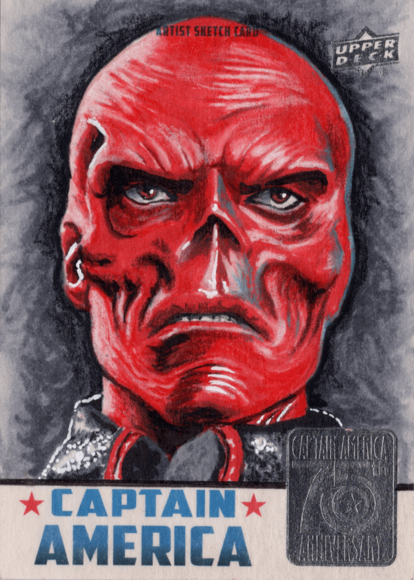 Image for Red Skull Sketch Card