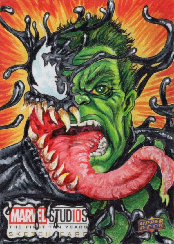 Image for Venomized Hulk Upper Deck Sketch Card