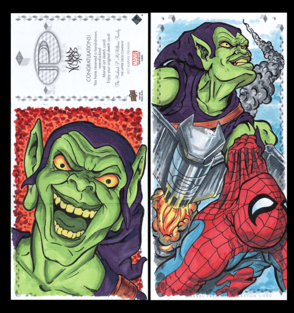 Image for Green Goblin and Spider-Man Sketch Card