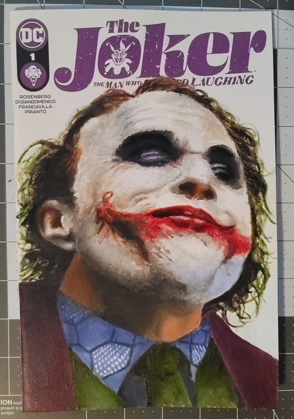 Image for Heath Ledger Oilpainting on Joker blank