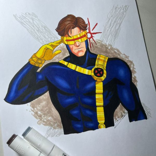 Image for Cyclops X-Men Marker Illustration