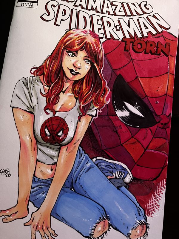 Image for Mary Jane and Spider-Man: Torn #1 Sketch Cover