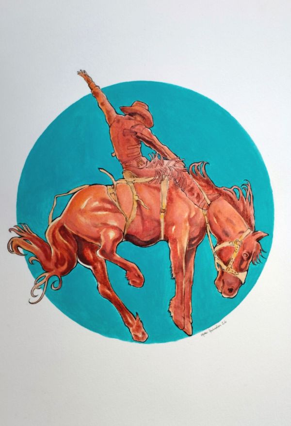 Image for Bronc Rider Illustration 11x17