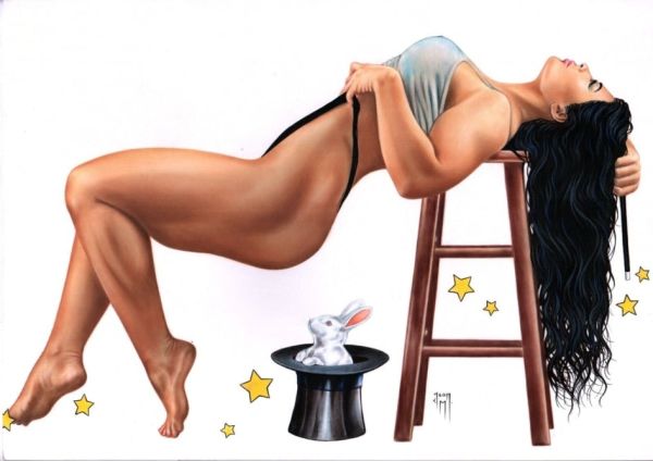 Image for Magician's Assistant Pin Up Art