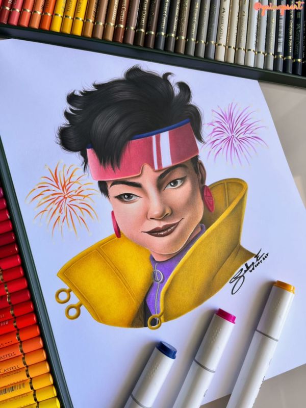 Image for Jubilee, X-Men Portrait Original Art