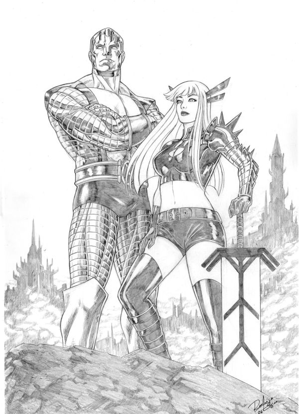 Image for Original Colossus and Magik  11"x17"