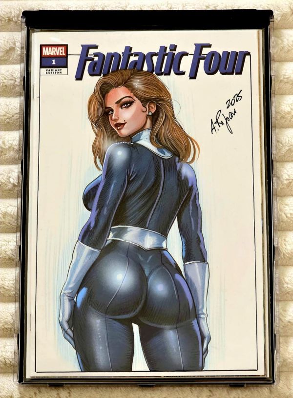 Image for Original Art Sketch Cover - Aurelio Rigoni INVISIBLE WOMAN