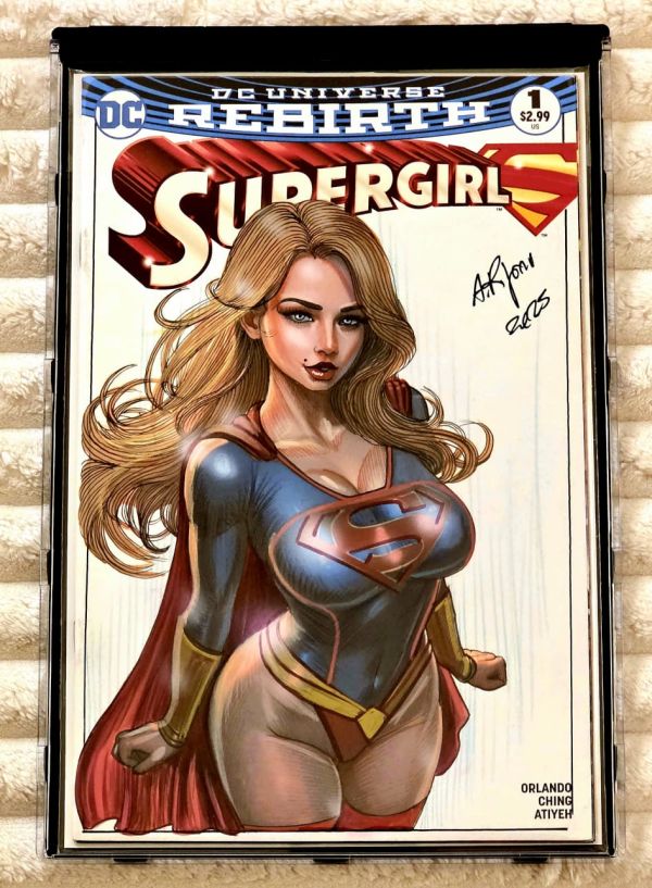 Image for Original Art Sketch Cover - Aurelio Rigoni SUPERGIRL