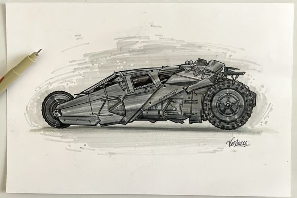 Image for Batmobile Tumbler Illustration