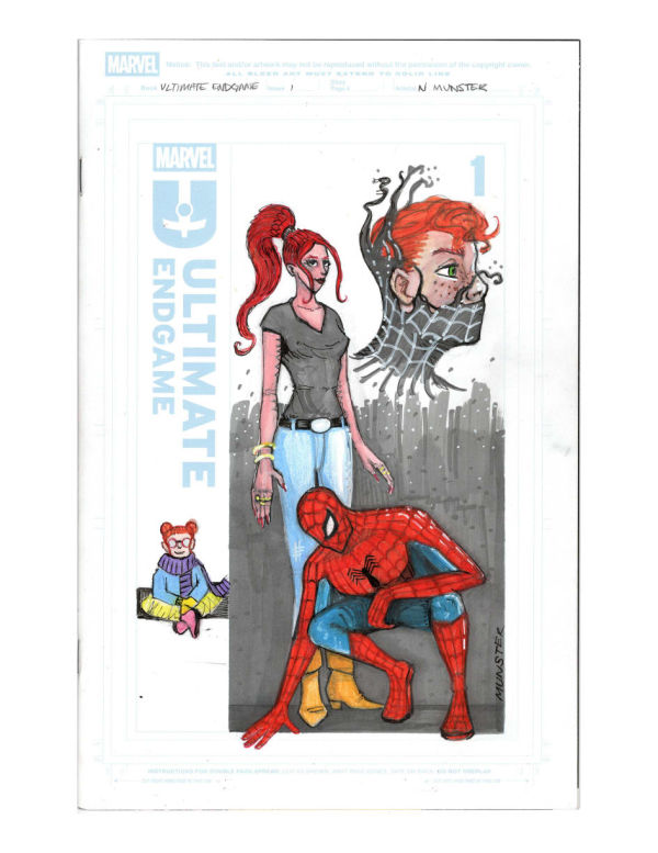 Image for Ultimate Endgame #1 (2025) "The Parkers" sketch cover