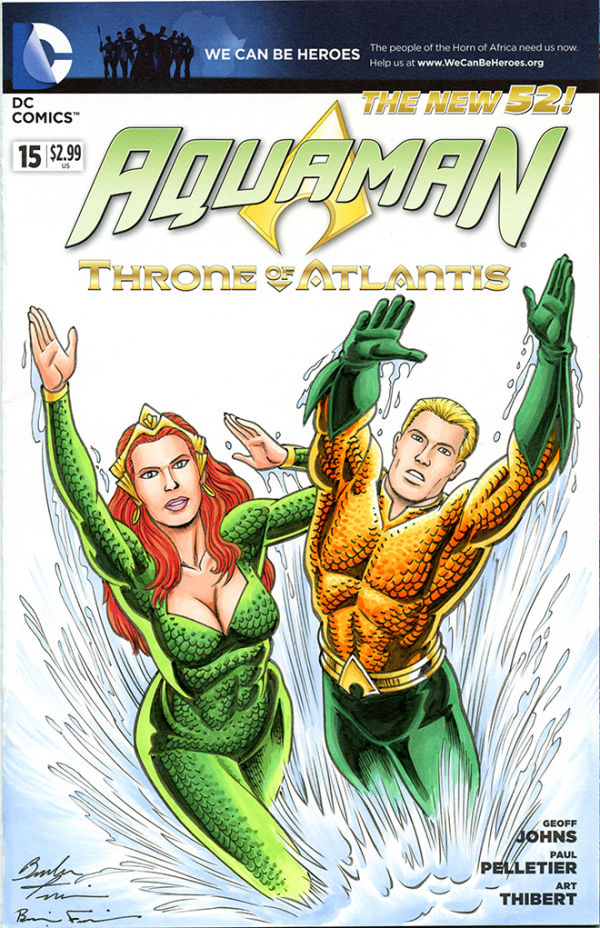 Image for AQUAMAN and MERA Sketch Cover by the Fraim Bros.!