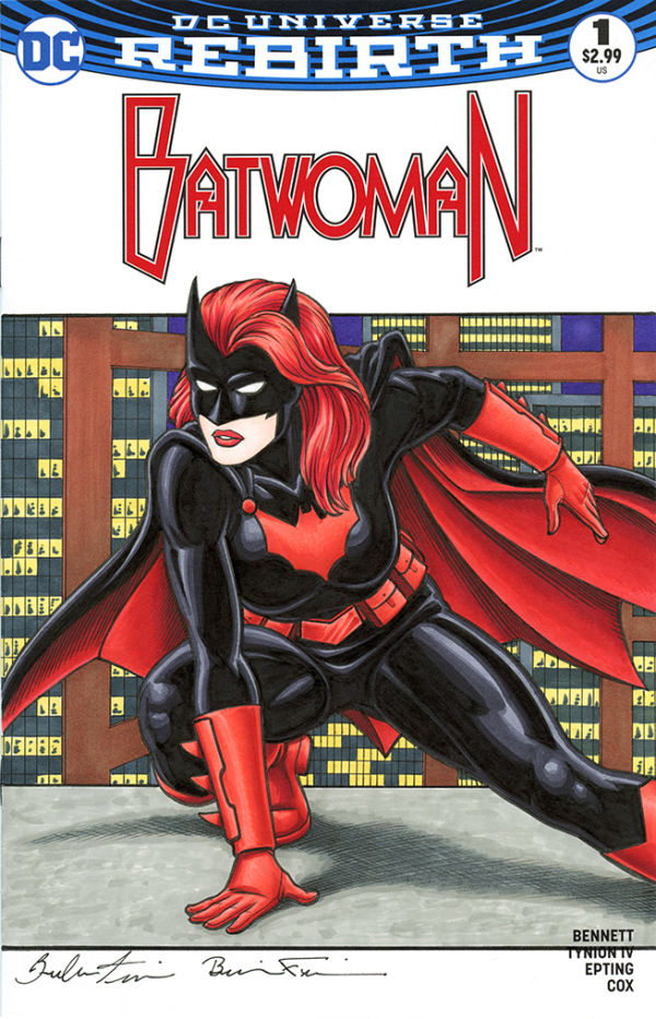 Image for BATWOMAN Sketch Cover by the Fraim Bros.!