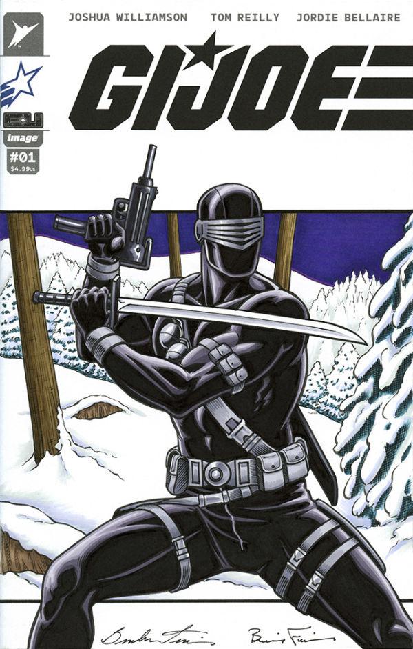 Image for SNAKE EYES G.I. JOE Sketch Cover by the Fraim Bros.!