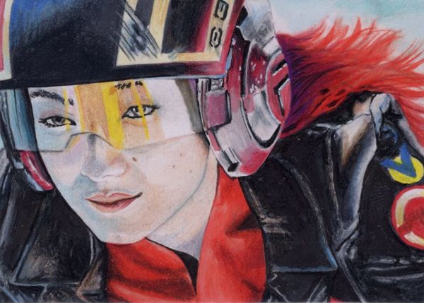 Image for Star Wars Resistance Pilot Sabine sketch card