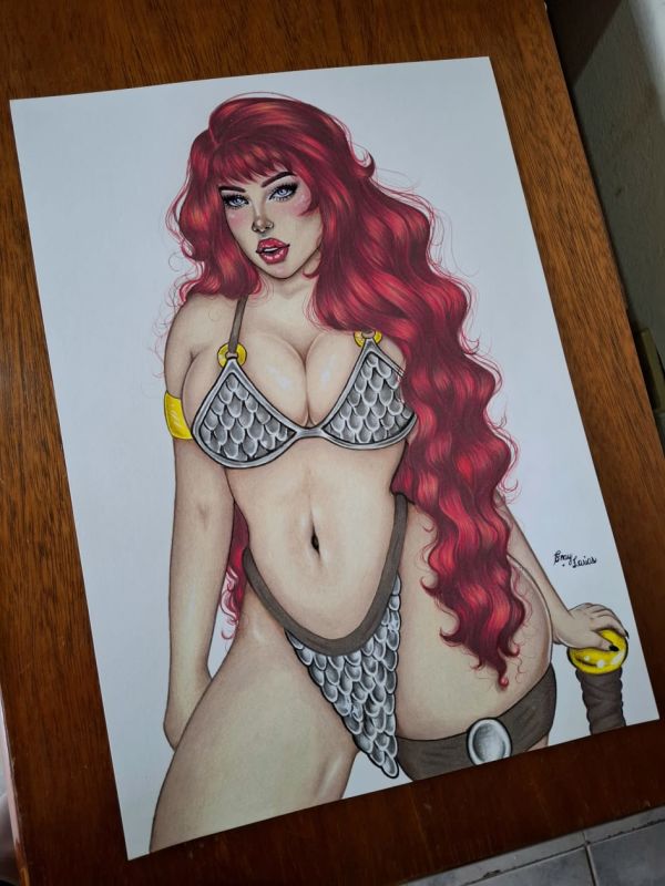 Image for Red Sonja Pin Up Art (Commission)
