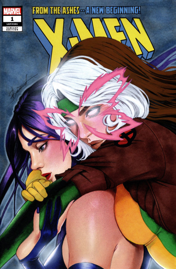 Image for Rogue and Psylocke Sketch Cover by Nathalie Braconnot