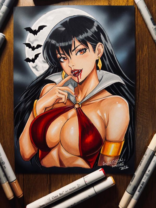 Image for Vampirella Marker Illustration