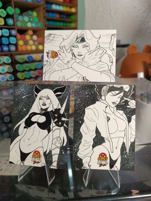 Image for 3- Xgirls Sketch Cards by Jack